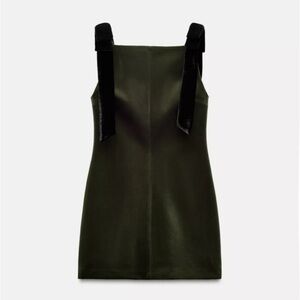 NWT Zara velvet bow mini dress
